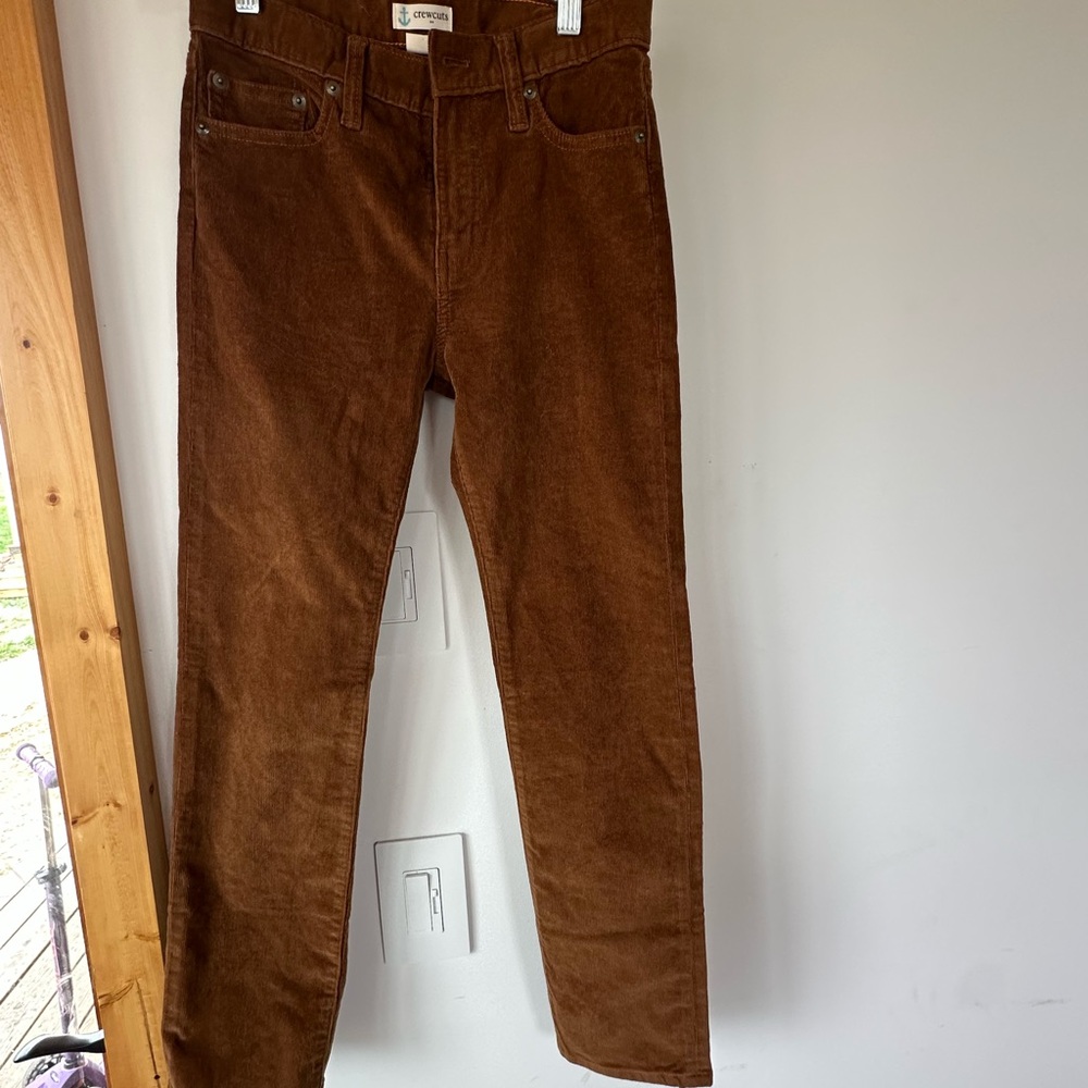 Crewcuts Brown Corduroy Jeans Straight Leg